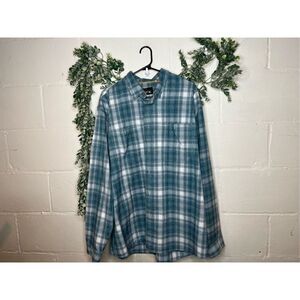 Orvis Blue and White Checkered Casual Shirt